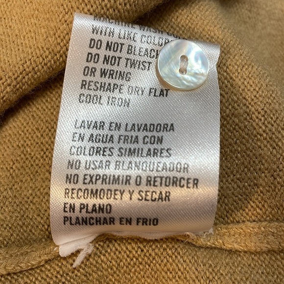 Carolyn Taylor For By Design Essentials Women’s M Tan Button Up Sweater Cardigan - Picture 9 of 10